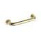 Kibi Circular 12-Inch Stainless Steel Grab Bar - Brushed Gold KGB1012BG - alternate 1
